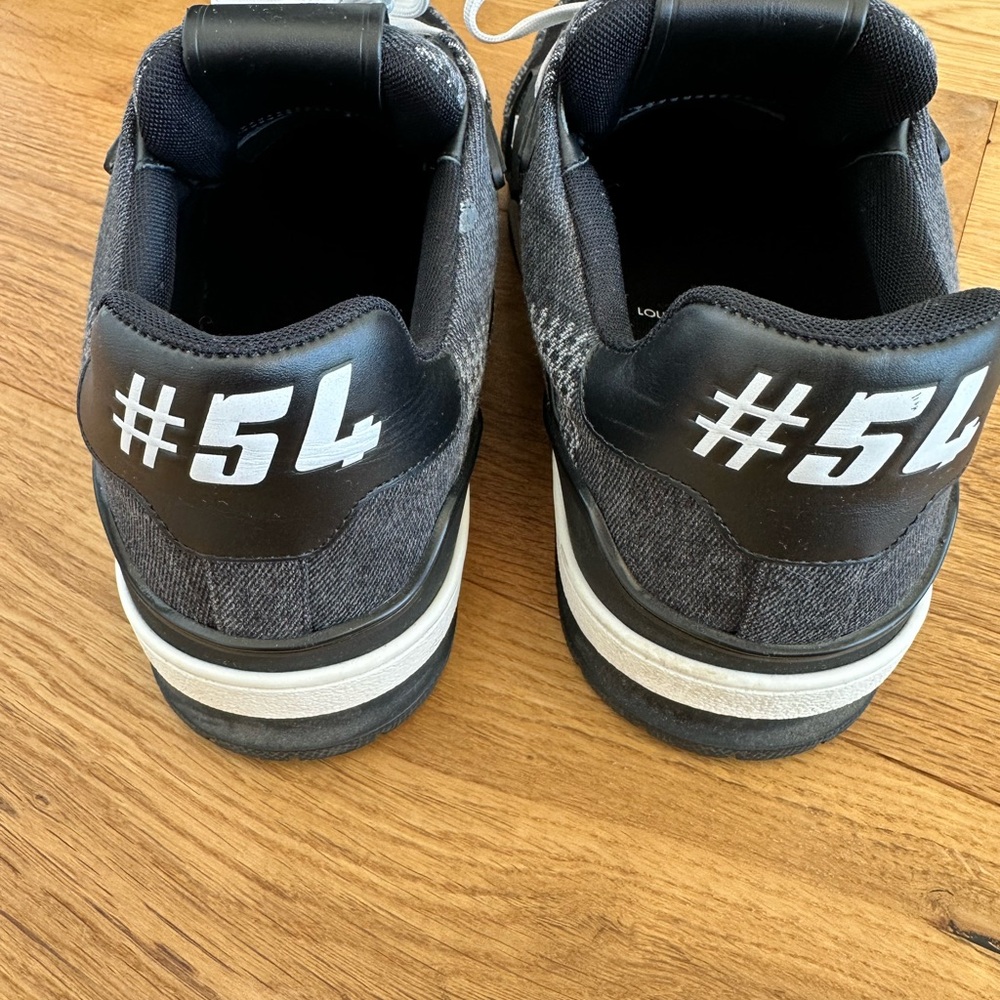 Louis Vuitton Men's Black and Gray Sneakers - Picture 5 of 7